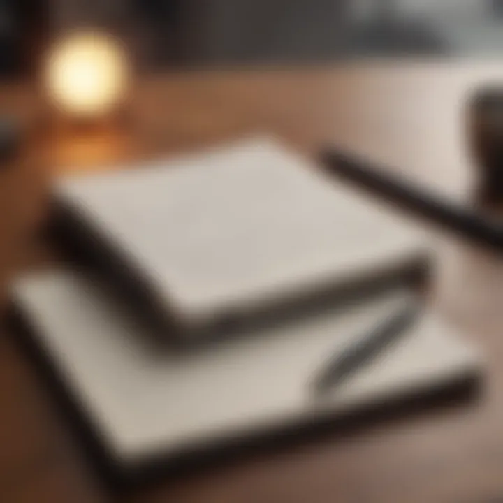A journal with a pen, representing self-reflection and emotional awareness.