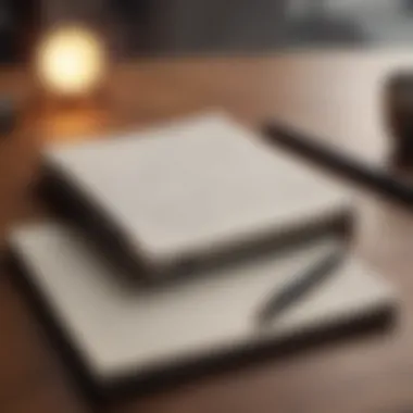 Self-Reflection Journal A journal with a pen, representing self-reflection and emotional awareness.