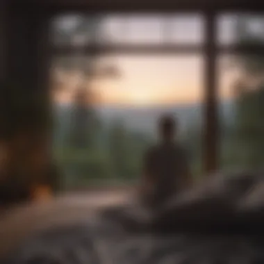 Mindfulness Practice for Better Sleep Person practicing mindfulness in a serene setting