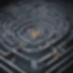 Illustration showing a maze symbolizing navigating mental health support options