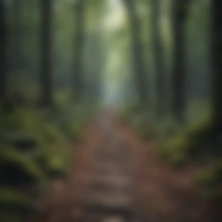 A path through the woods representing personal growth