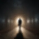 Silhouette of a person walking towards the light symbolizing overcoming addiction