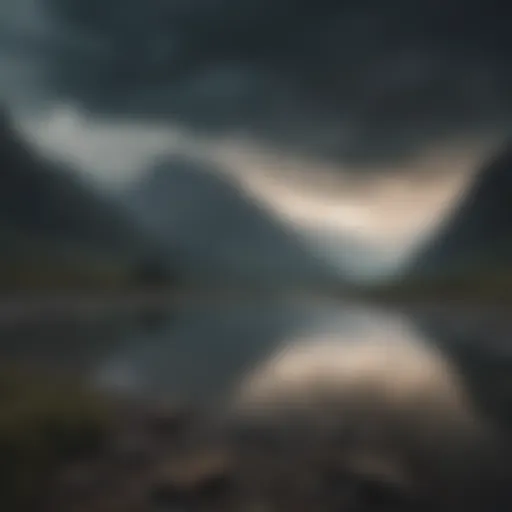 A serene landscape symbolizing hidden emotions