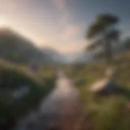 A serene landscape symbolizing inner peace and healing