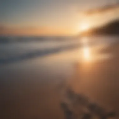 A calm beach at sunrise representing new beginnings