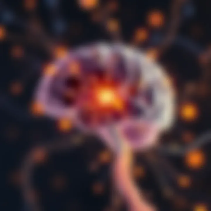 Understanding the Mind's Journey Abstract representation of the brain with neural connections