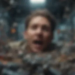 Artistic representation of a turbulent mind during a panic attack