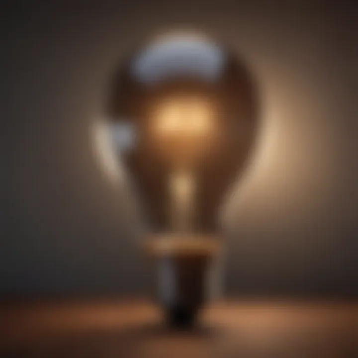 Illustration of a lightbulb representing insights and enlightenment