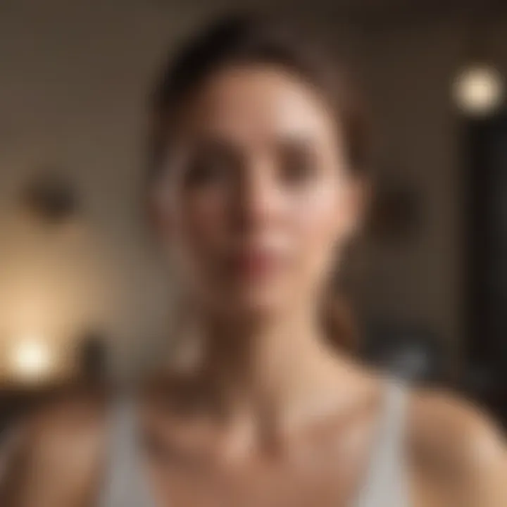 Mindful person practicing emotional self-care