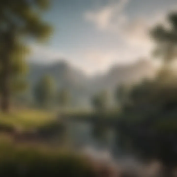 A serene landscape symbolizing mental well-being and reflection.