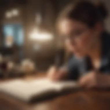 Self-Reflection Through Journaling A journal and pen, illustrating self-reflection and personal growth
