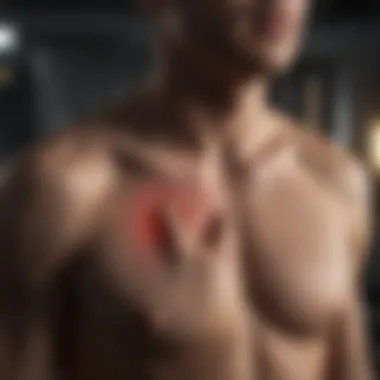 Possible Causes of Nighttime Chest Pain Illustration depicting potential causes of nighttime chest pain