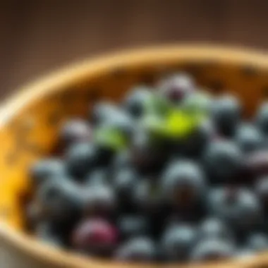 Antioxidant Power of Blueberries A bowl of blueberries rich in antioxidants