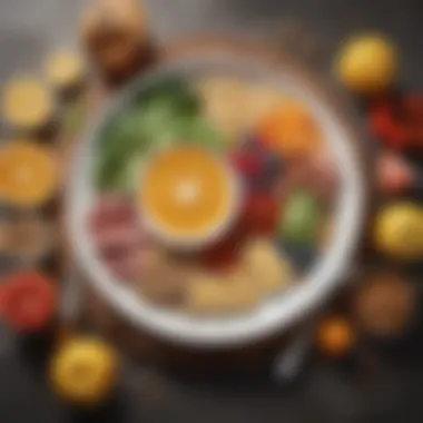 Nutritional Sources of Vitamin D A balanced plate of nutritious foods rich in Vitamin D