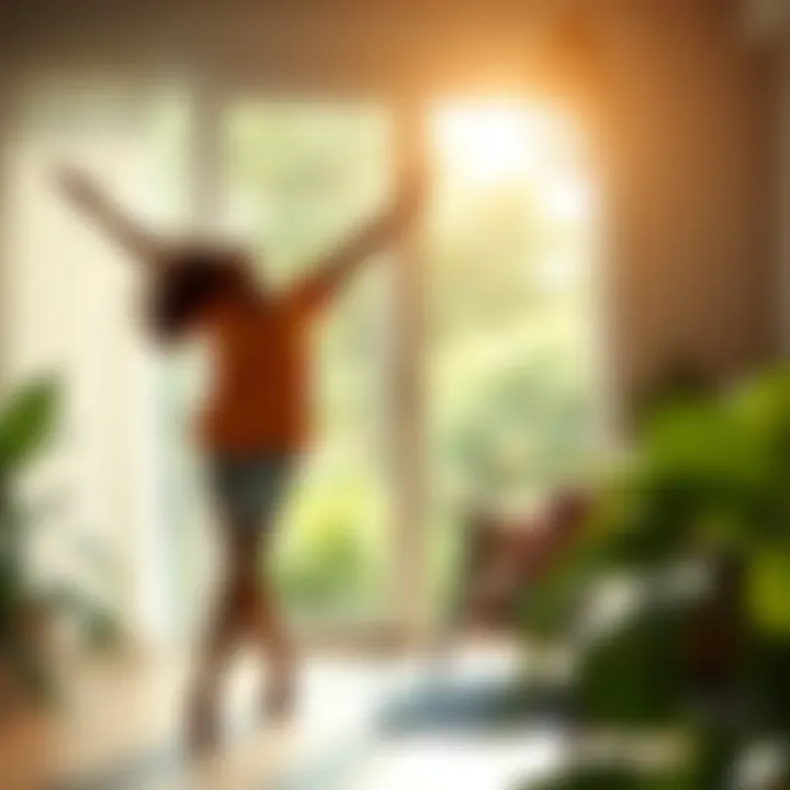 Illustration of healthy lifestyle choices