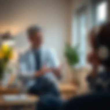 Visual representation of medical consultation