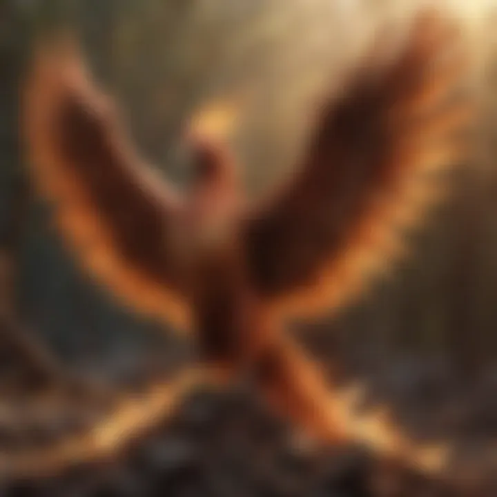 Visual metaphor of a phoenix rising from ashes, signifying the potential for transformation and renewal in relationships post-infidelity