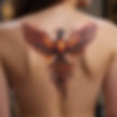 Ethereal Phoenix Hope Tattoo Ethereal Phoenix tattoo symbolizing hope and rebirth
