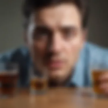 Physical Manifestations of Alcohol Withdrawal Illustration depicting the physical symptoms of alcohol withdrawal
