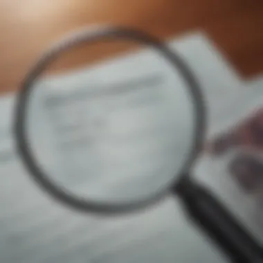 Detail-Oriented Analysis Illustration showing a magnifying glass focusing on specific details of depression diagnostic guidelines