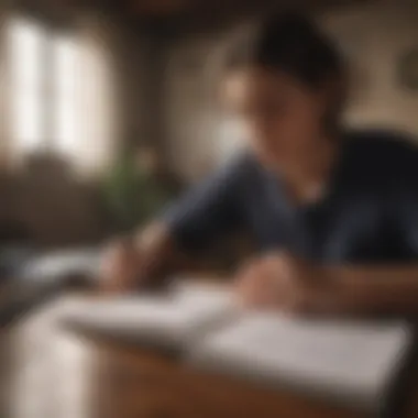Reflective Journaling A person journaling to reflect on their emotions.