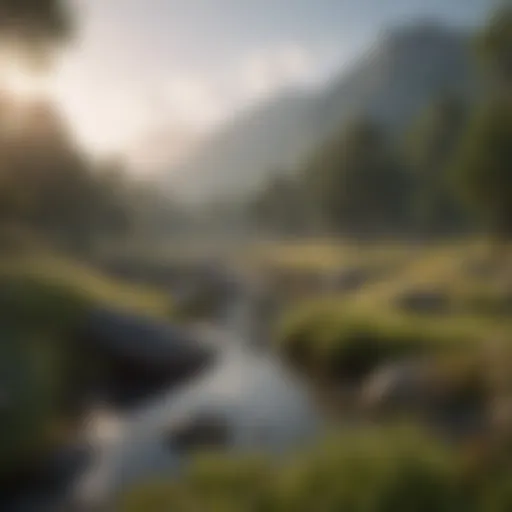 A serene landscape encouraging mindfulness and emotional awareness.