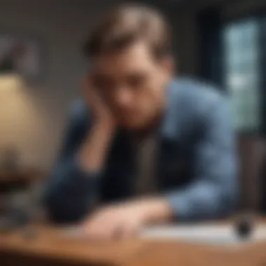 Guidance: Seeking Professional Assistance for Fatigue and Depression Illustration representing seeking professional help for fatigue and depression