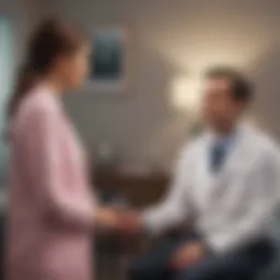 Psychiatrist discussing treatment options with a patient