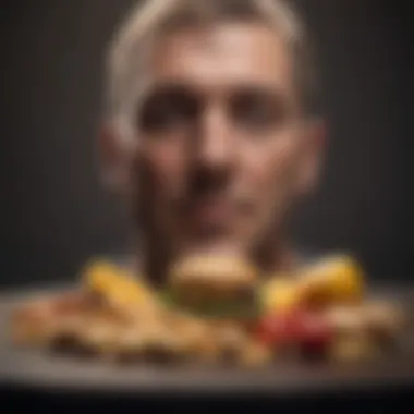 Cognitive Influence on Food Intake Brain with various emotions affecting appetite