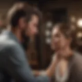 A couple engaged in deep conversation, showcasing emotional connection.