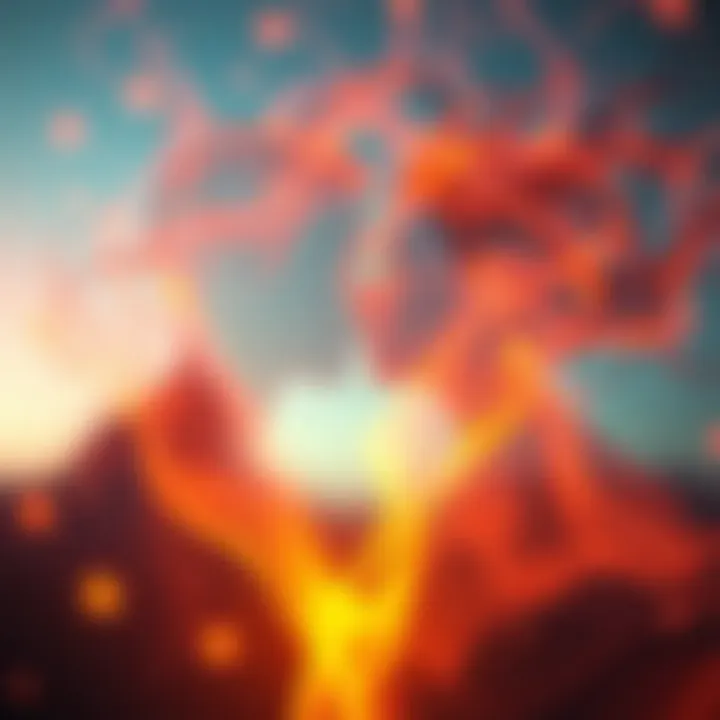 Spiritual Awakening and Connection Abstract depiction of spiritual awakening and connection