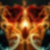 Symbolic representation of twin flames merging energy