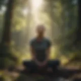 Person practicing mindfulness in nature