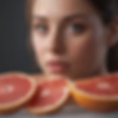 Visual representation of safe grapefruit consumption