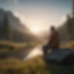A serene landscape symbolizing mindfulness and peace