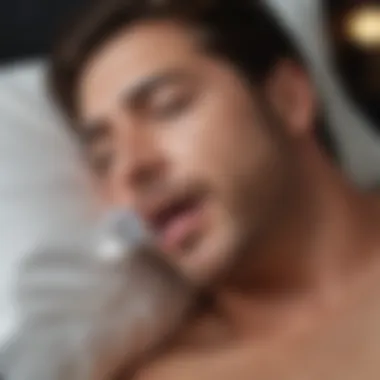 Graphic showing positional therapy techniques for sleep apnea relief.