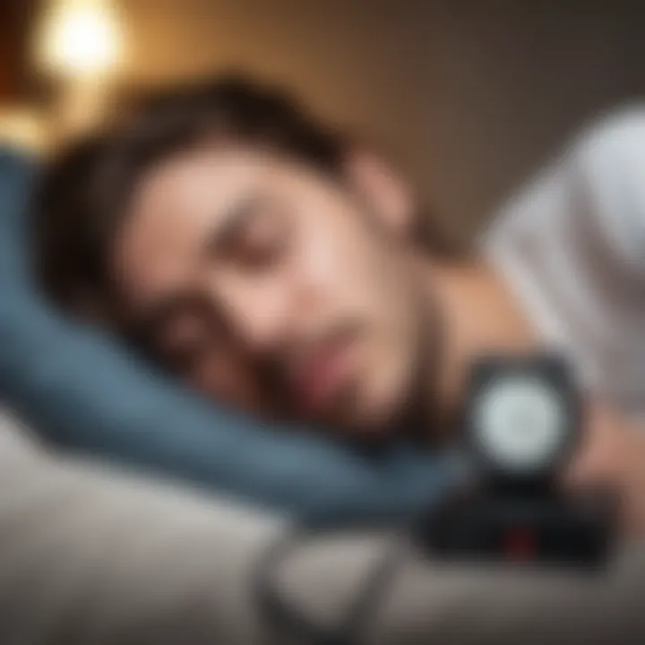 Illustration depicting stress management techniques to enhance sleep.