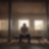 Illustration depicting a person feeling anxious and alone