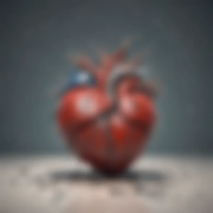 Illustration showing a broken heart symbolizing emotional distress