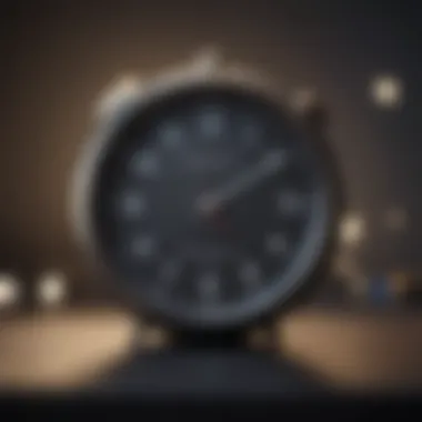 Time Stands Still Illustration of a clock representing time passing slowly