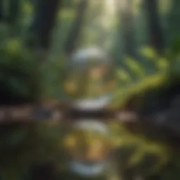 Serenity reflection in nature