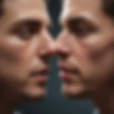 Confluence of Symptoms in Borderline Personality Disorder and Bipolar Disorder Visual metaphor showing the impact of shared symptoms between BPD and Bipolar Disorder
