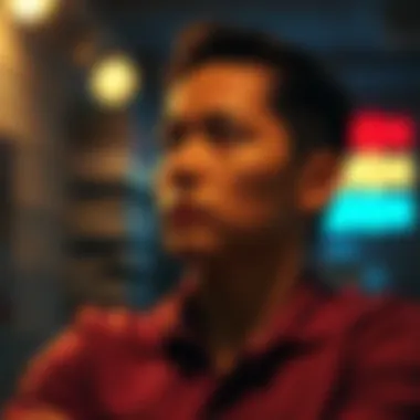 Reflecting on Mental Health A thoughtful person reflecting on their mental health