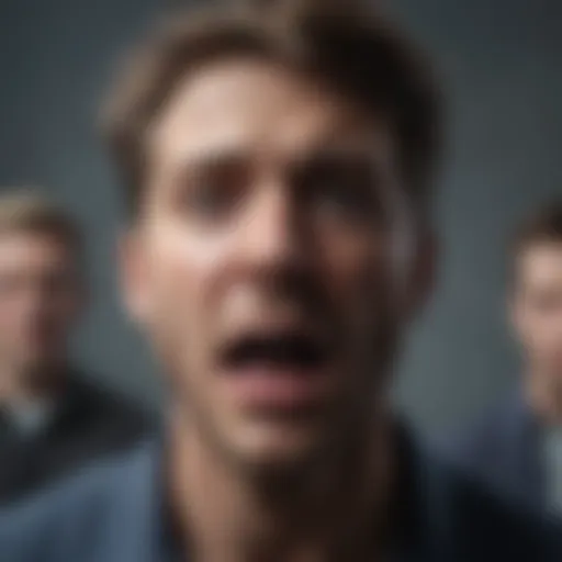 Illustration depicting emotional turmoil and confusion