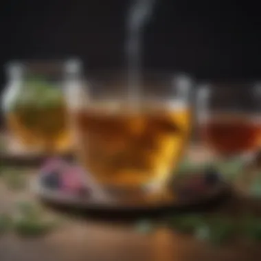Sips of Serenity: The Power of Herbal Infusions Aesthetic arrangement of calming herbal teas