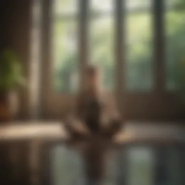 Mindful Moments: The Art of Stillness Person meditating in a quiet space