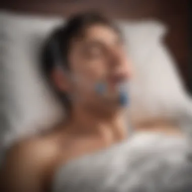 Sleep Apnea: The Silent Breathing Thief Illustration showing the disruption of sleep cycles in sleep apnea