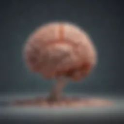 A brain illustration highlighting the effects of sleep deprivation
