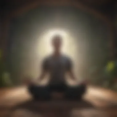 Person meditating for mental clarity