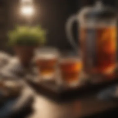 Beverages for Better Sleep A calming herbal tea setup to enhance relaxation before bed